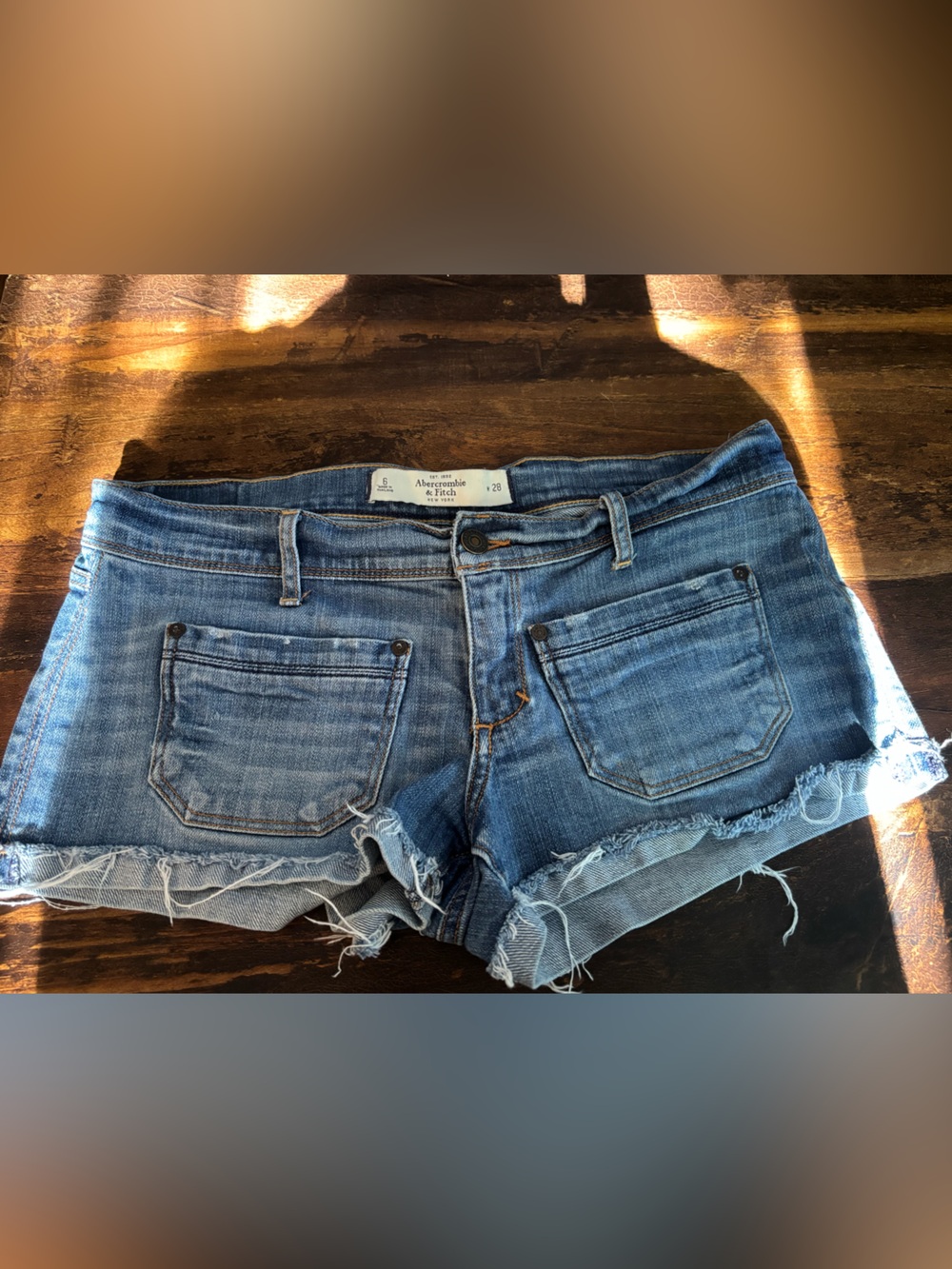 Y2K Lowrise Abercrombie & Fitch Denim Cut Off Shorts